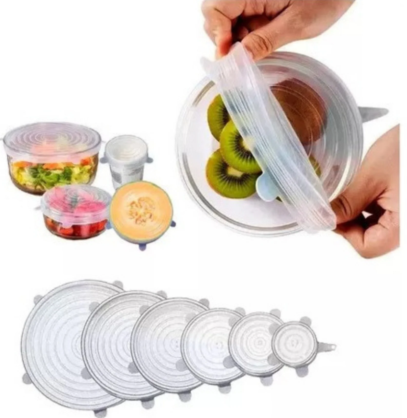 TapaPro® Set de 6 Tapas Elásticas de Silicona