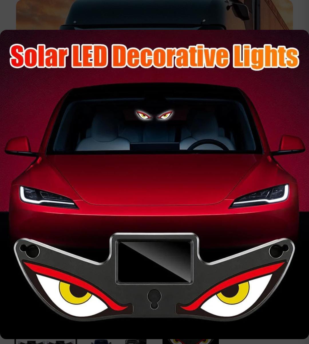 LUCES SOLARES OJOS DE DIABLO PARA VEHÍCULOS 🚗☀️