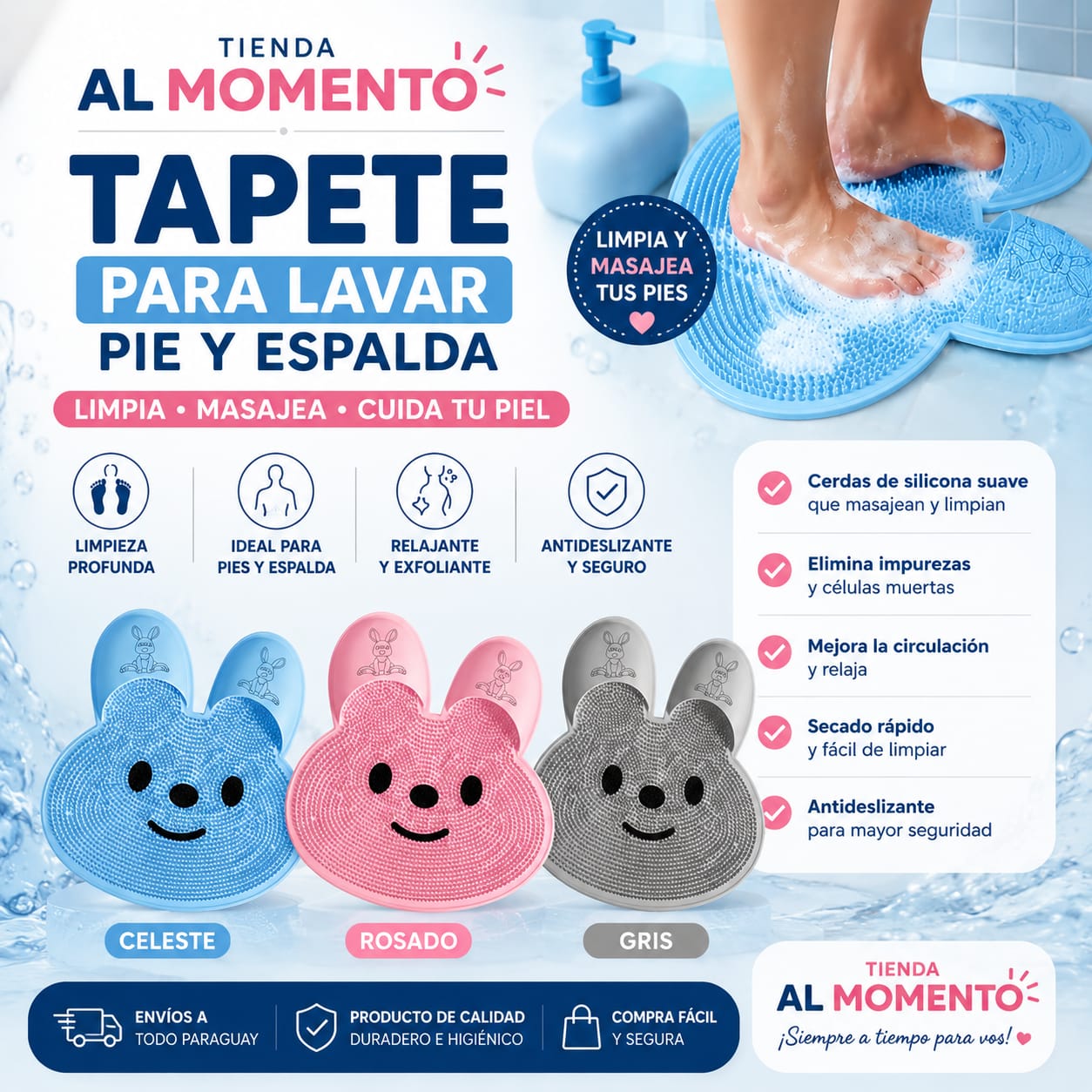 Alfombrilla para Lavar los Pies